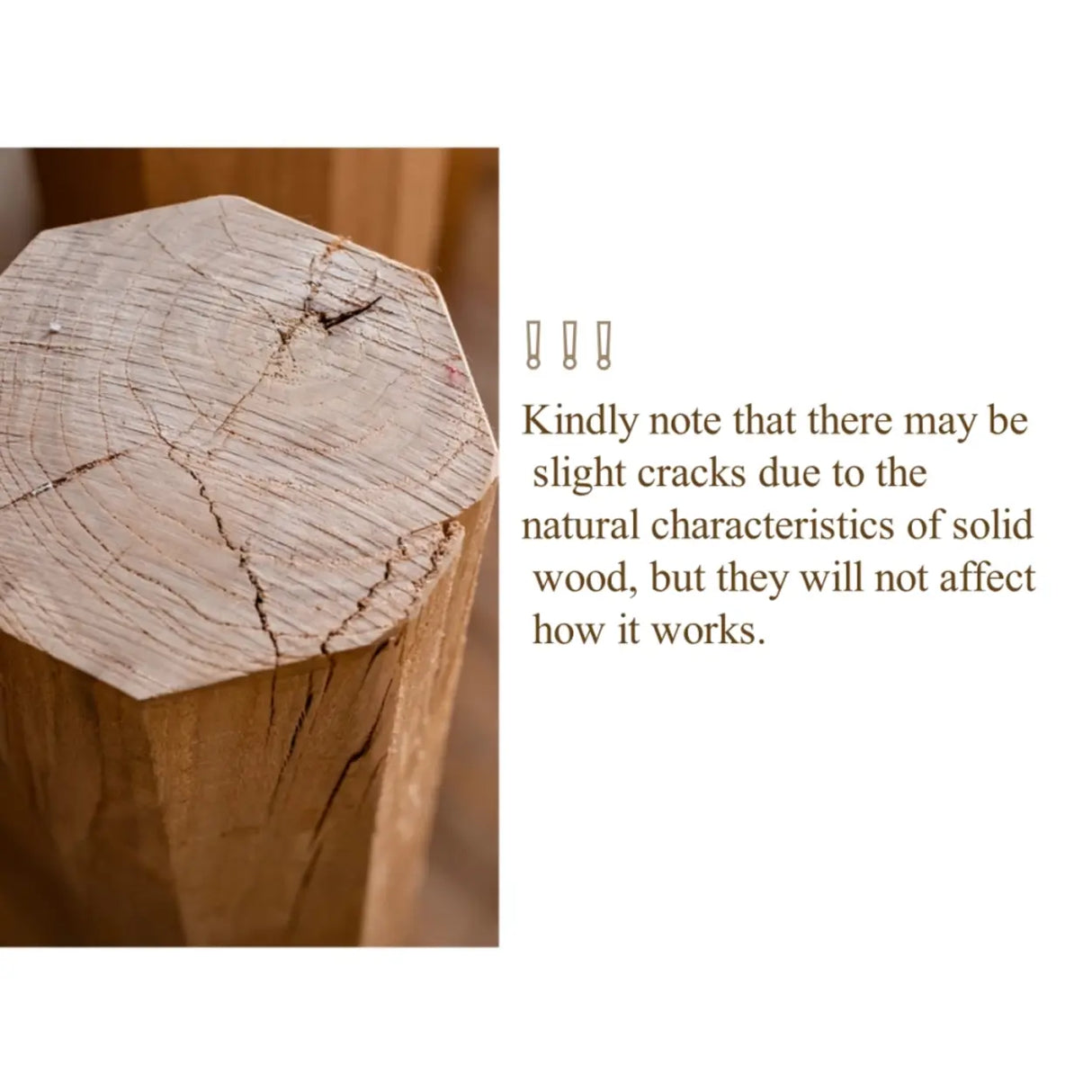 Rustic Natural Rectangular Solid Wood Floor Plant Stand Image - 4