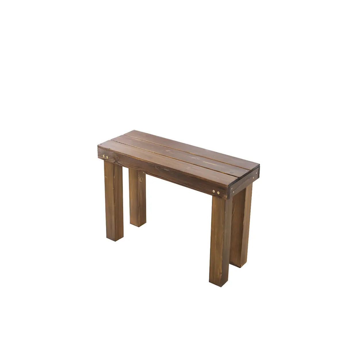 Rustic Rectangular Wooden Waterproof Brown Plant Stand Image - 11