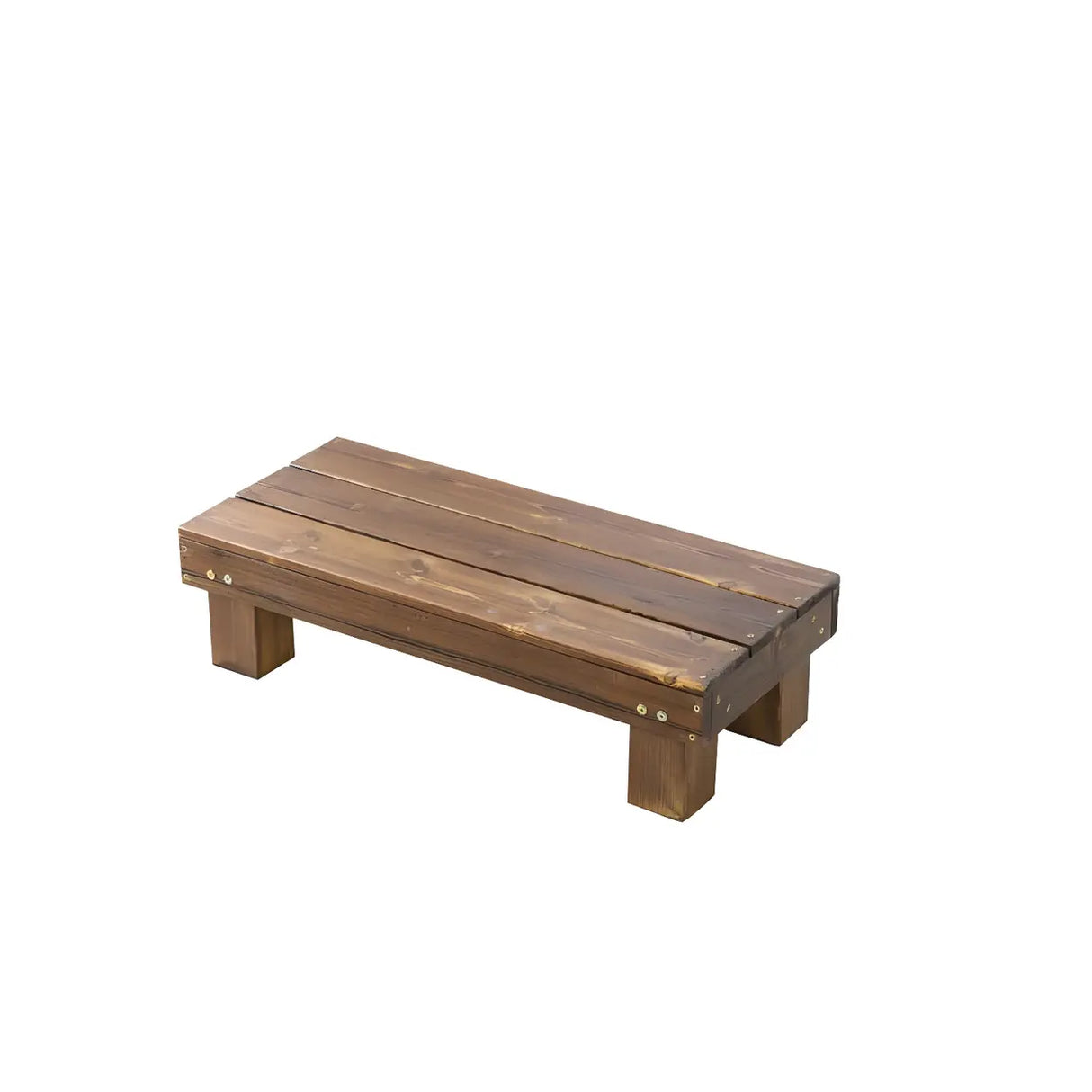 Rustic Rectangular Wooden Waterproof Brown Plant Stand Image - 33