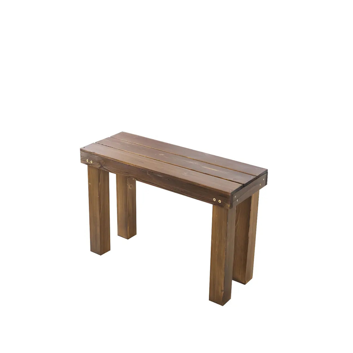 Rustic Rectangular Wooden Waterproof Brown Plant Stand Image - 8