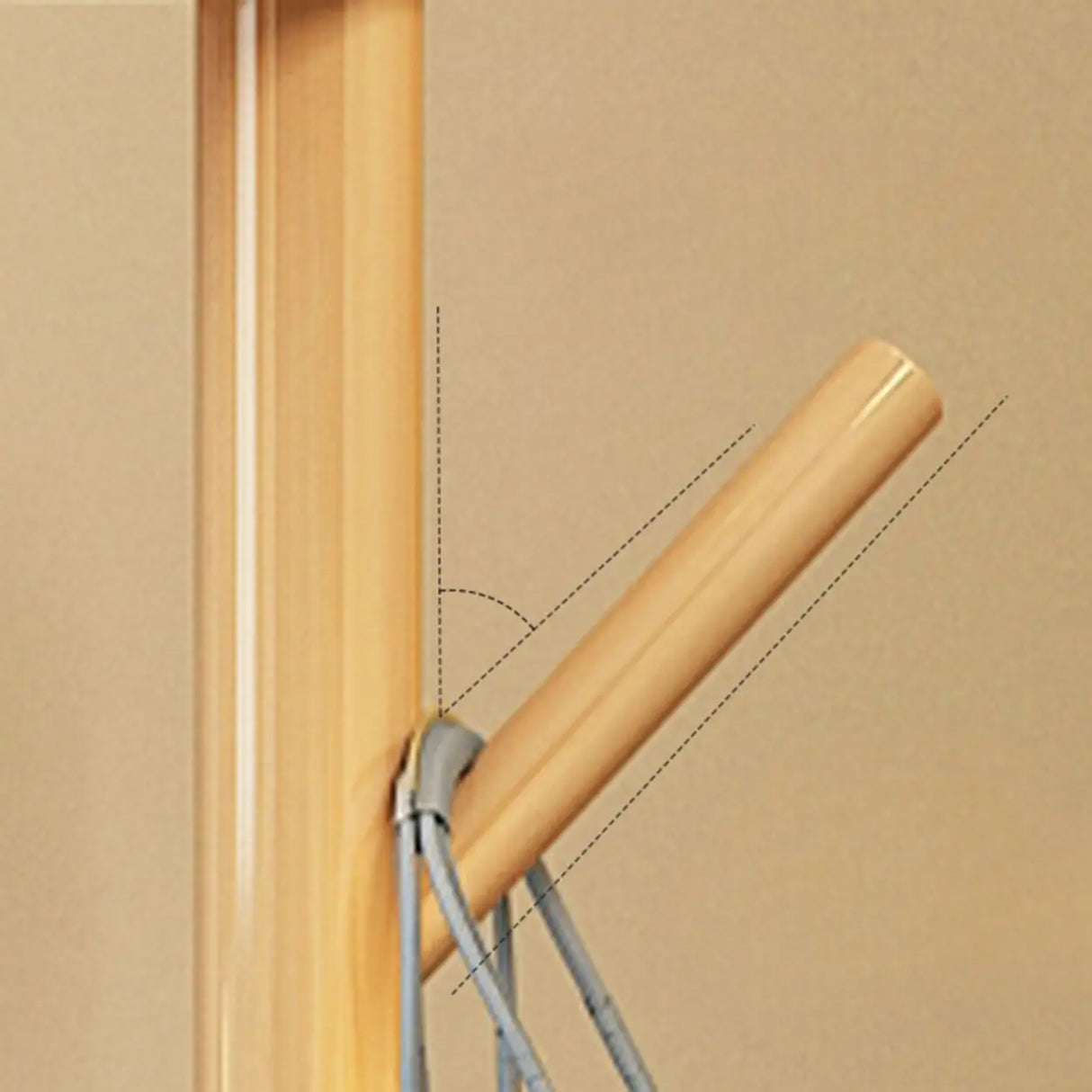 Rustic Round Wood Storage Freestanding Hall Tree with Hooks Image - 15