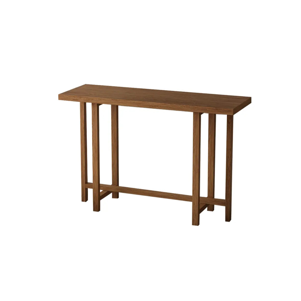 Rustic Stain Resistant Solid Wood Entryway Console Table Image - 4