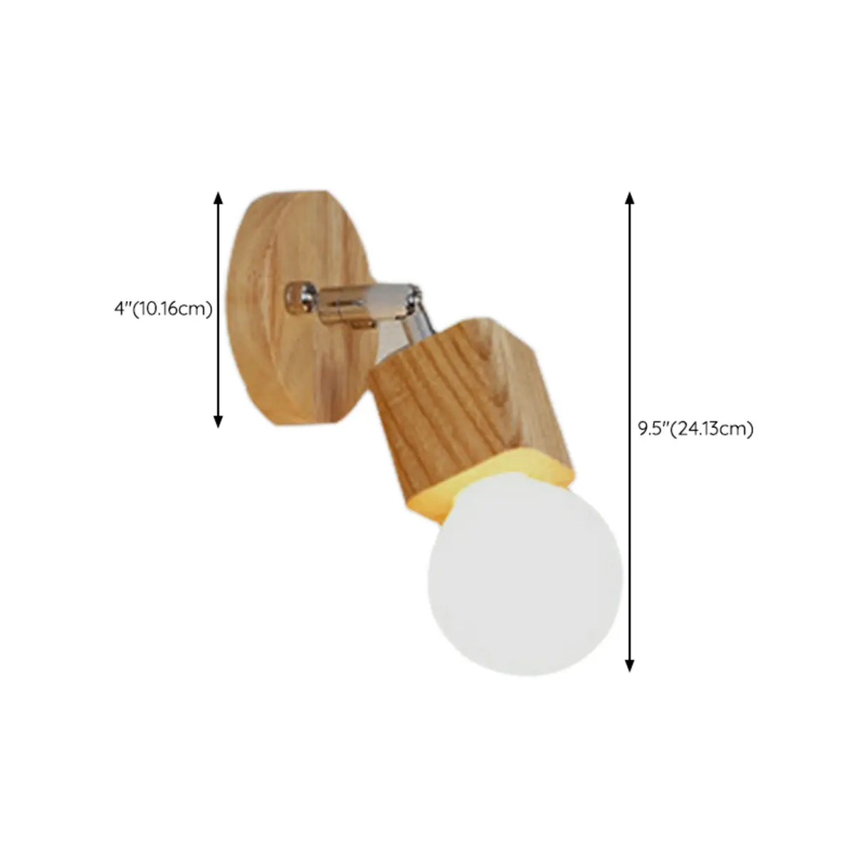 Rustic Wooden Geometric 3-Light Vanity Sconce Light