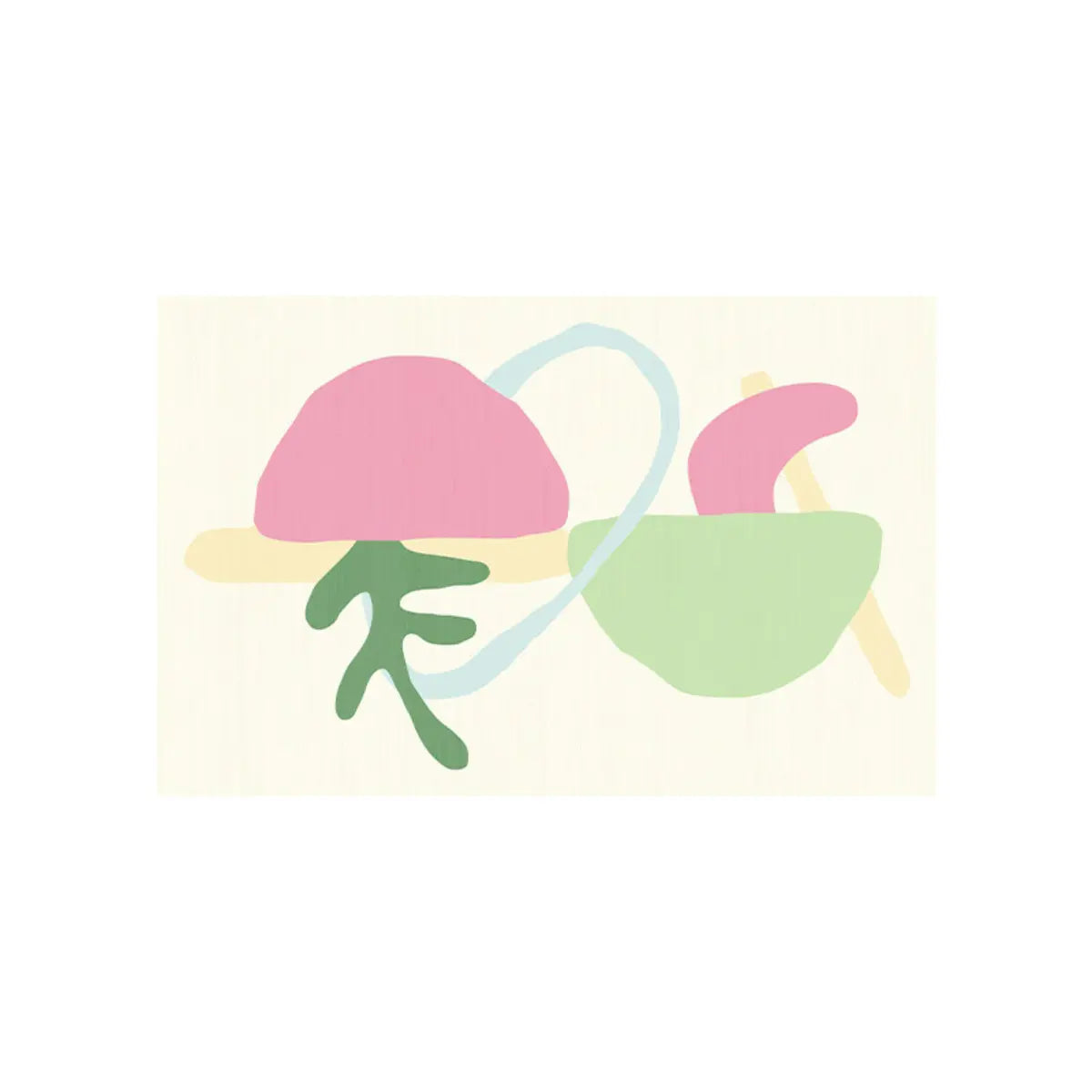 Scandi Abstract Rectangular Soft Wool Anti-Slip Area Rug Image - 10