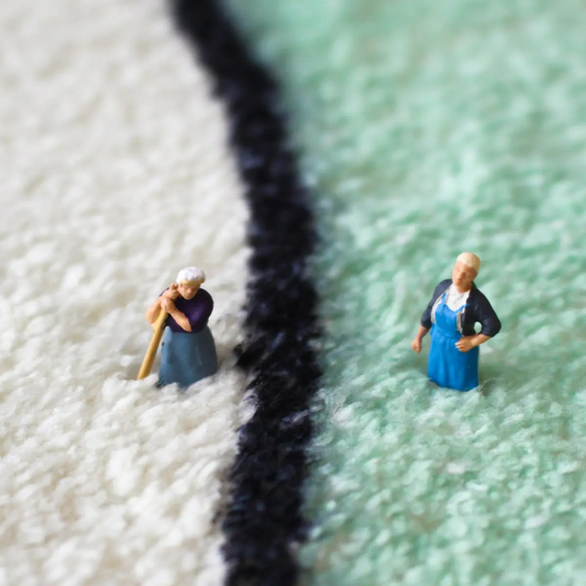 Scandi Abstract Rectangular Soft Wool Anti-Slip Area Rug Image - 12