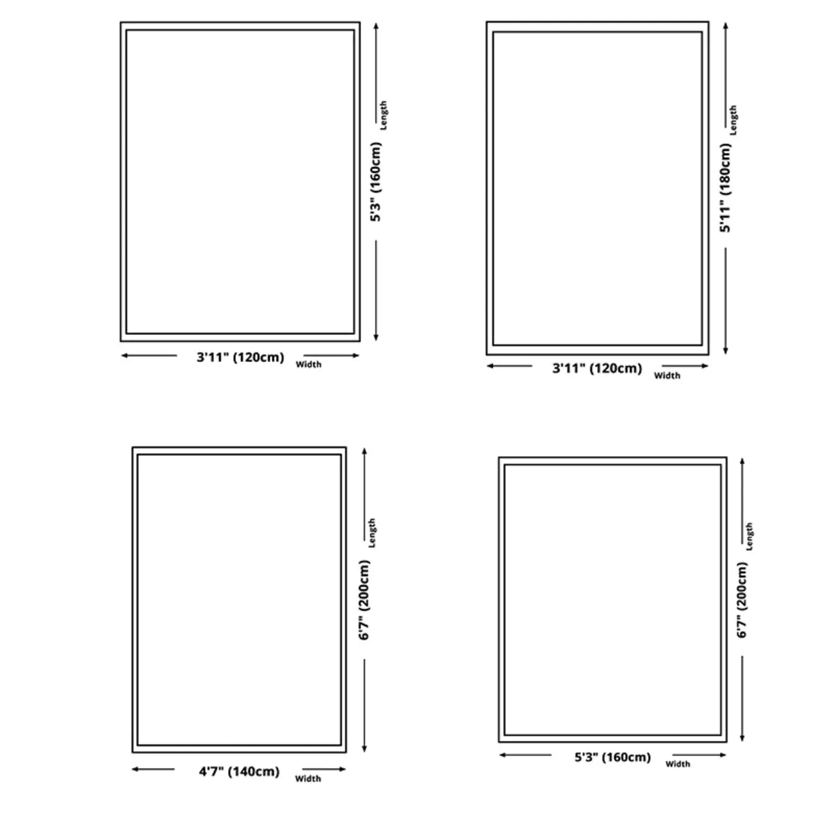 Scandi Abstract Rectangular Soft Wool Anti-Slip Area Rug Image - 16