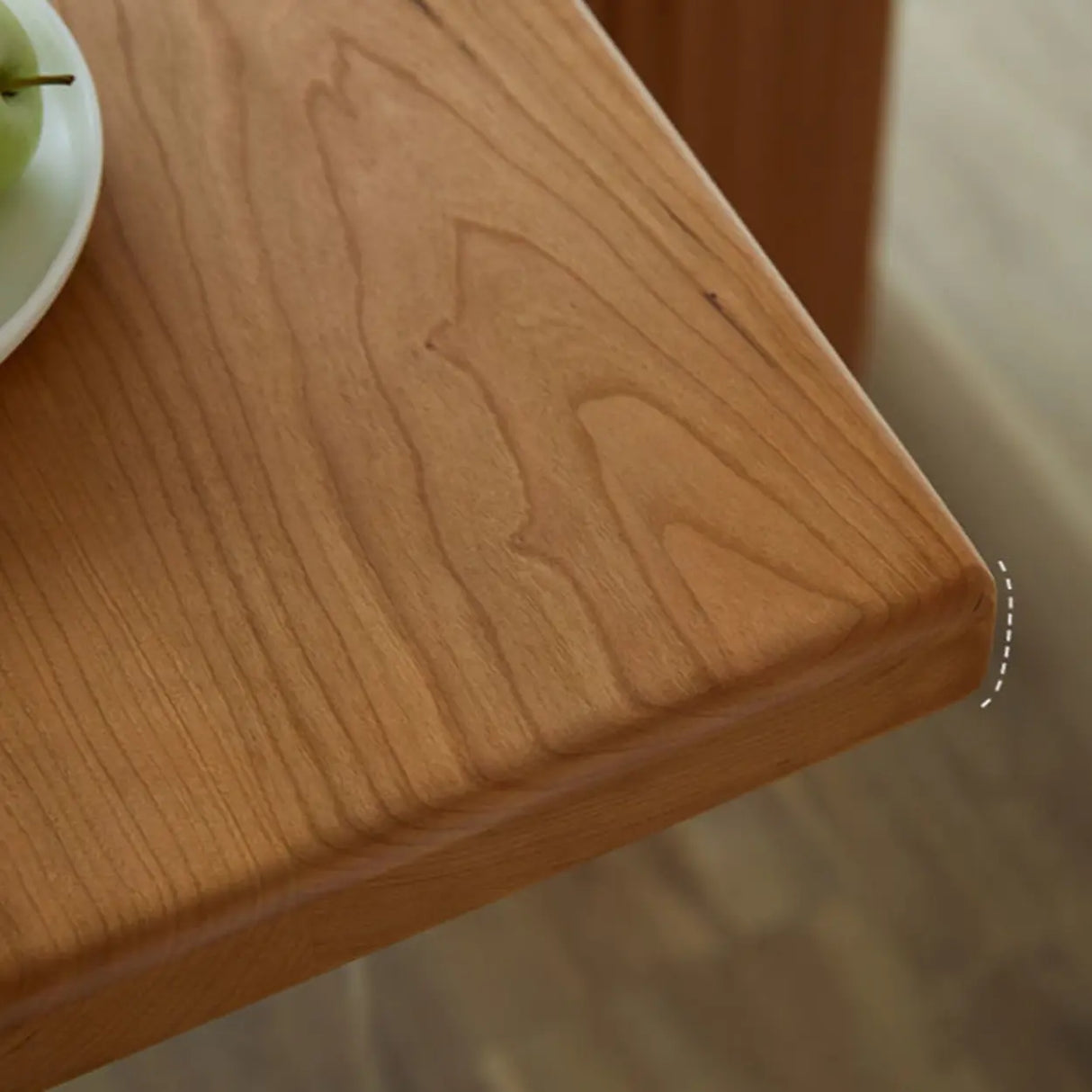 Scandinavian Acrylic Trestle Rectangular Wood Dining Table Image - 6