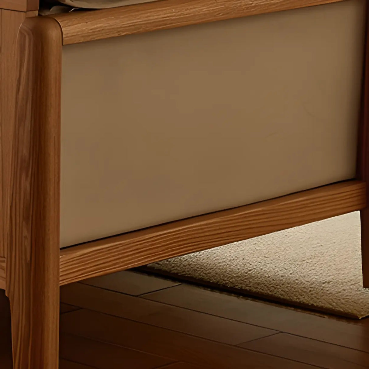 Scandinavian Beige Faux Cotton Linen Extra Long Sofa Image - 10