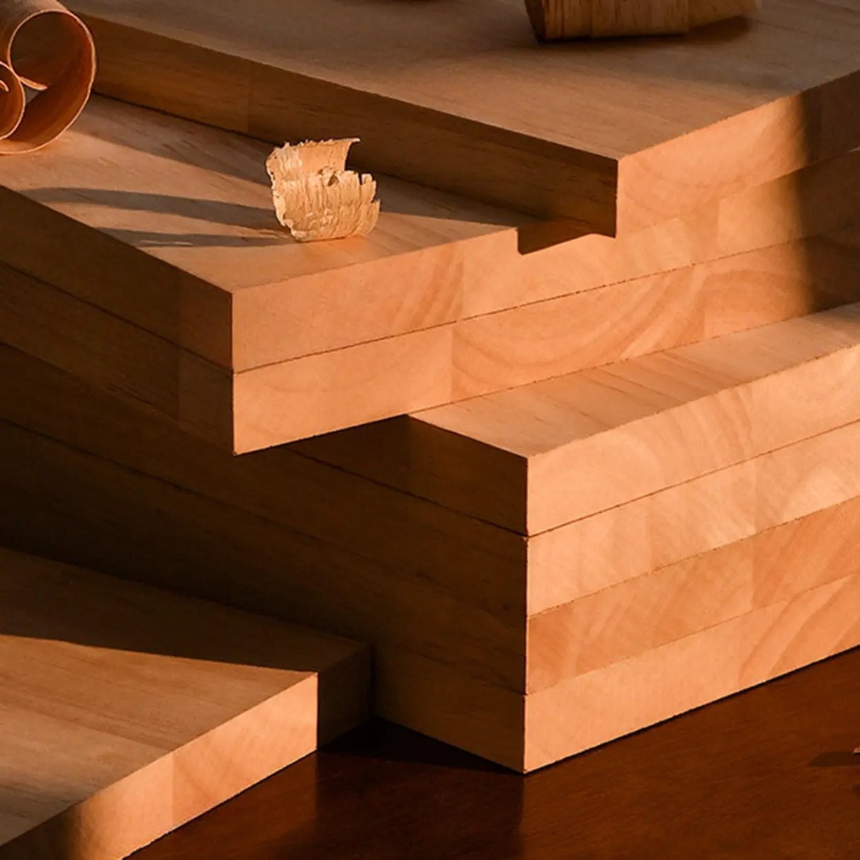 Scandinavian Corner Vertical Foldable Wood Ladder Bookshelf Image - 8