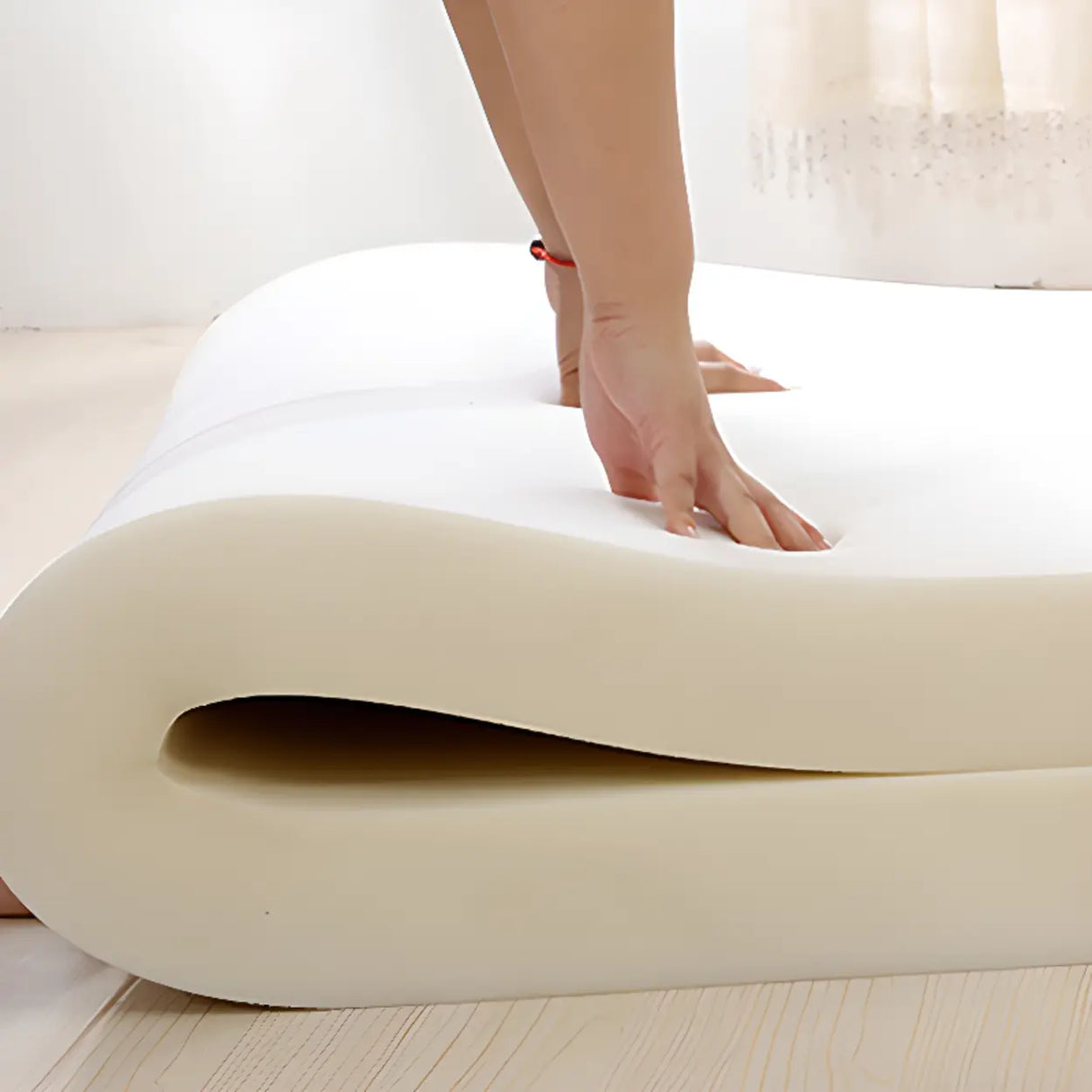 Scandinavian Fabric Cushion Back Foam Seat Fill Sofa Image - 3