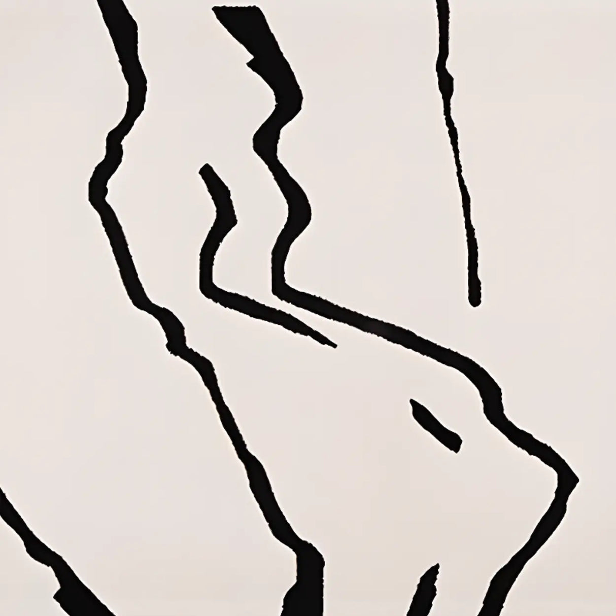 Scandinavian Geometric Striped Anti-slip Area Rug Image - 3