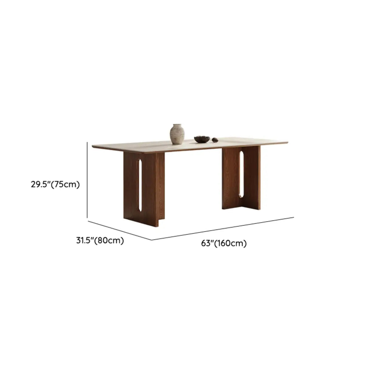 Scandinavian Minimalist Rectangle Beige Stone Top Dining Table Image - 10