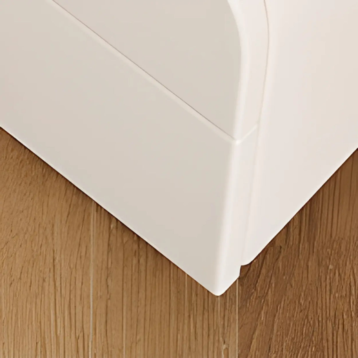 Scandinavian Modern Wood 2-Tier Nightstand with Drawers Image - 6