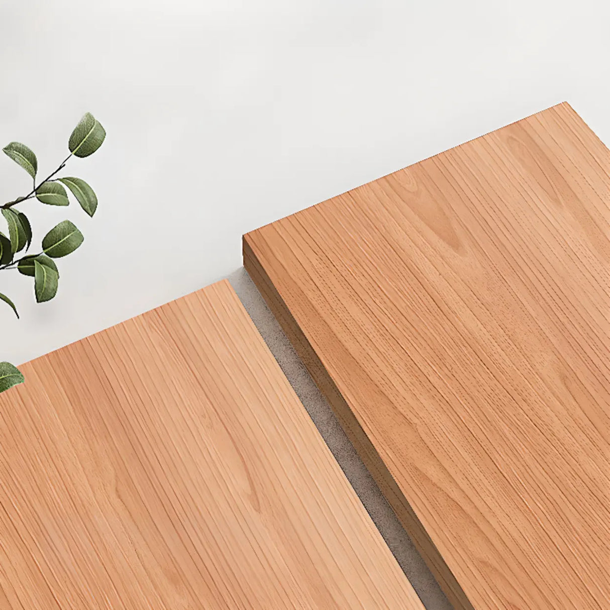 Scandinavian Natural Finish Cherry Drawers TV Stand Image - 7