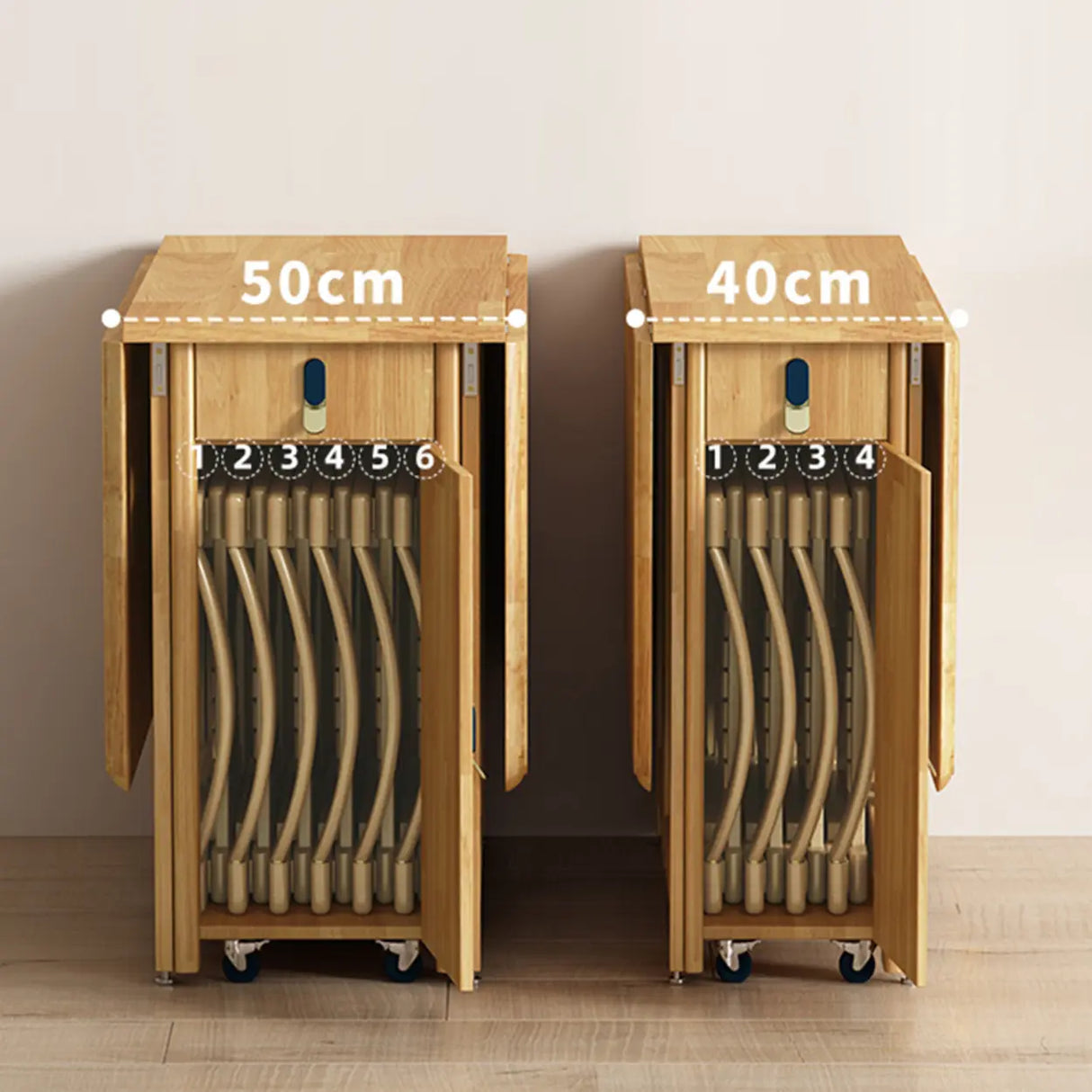 Scandinavian Natural Wood Rectangle Dining Table Extension Image - 11