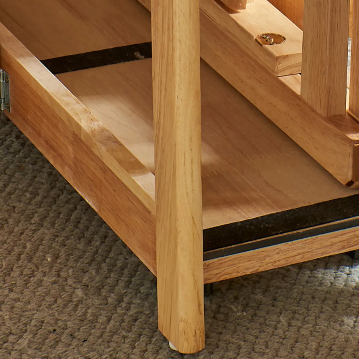 Scandinavian Natural Wood Rectangle Dining Table Extension Image - 9