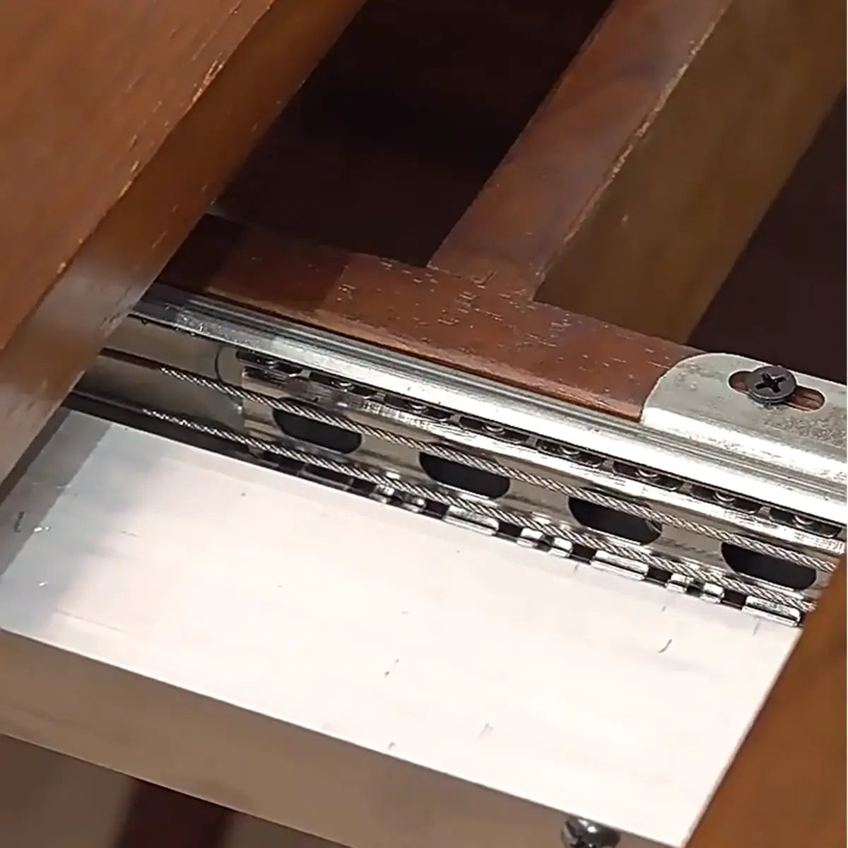 Scandinavian Rectangle Extendable Wood Dining Table Brown Image - 5