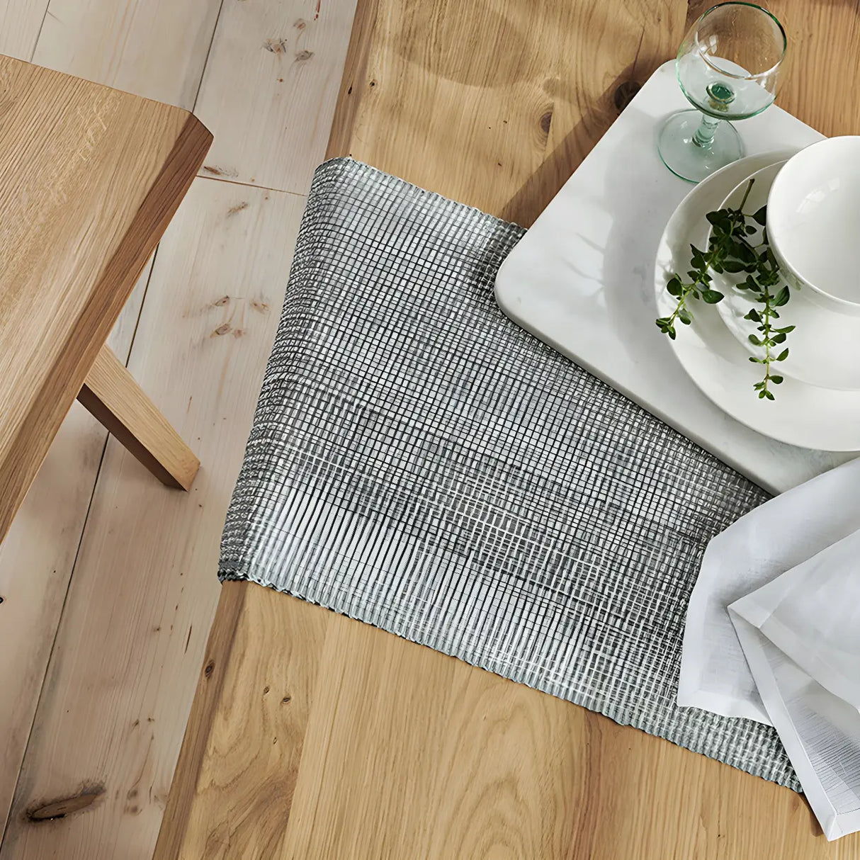 Scandinavian Rectangular Pine Natural Dining Table Image - 4