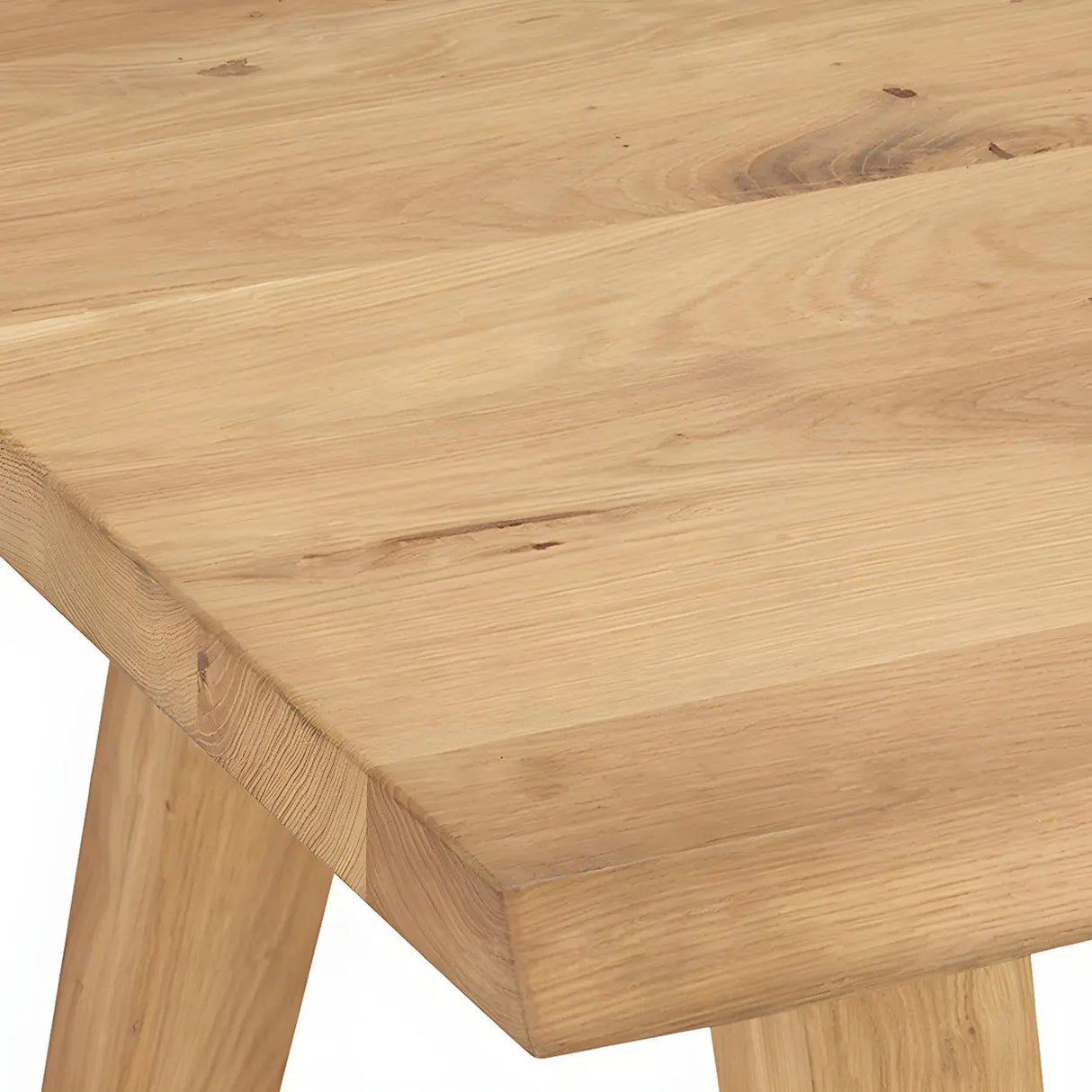 Scandinavian Rectangular Pine Natural Dining Table Image - 6