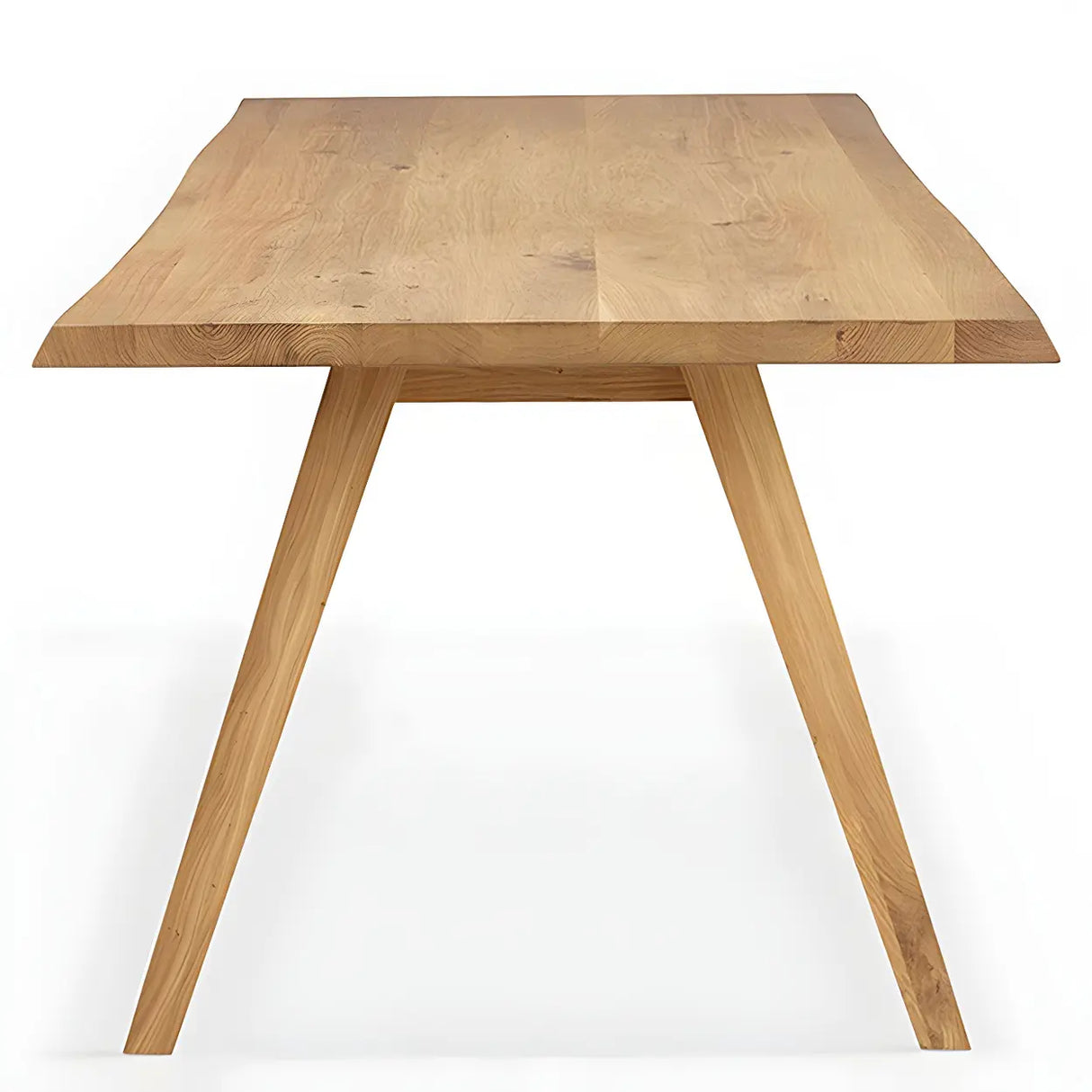 Scandinavian Rectangular Pine Natural Dining Table Image - 7