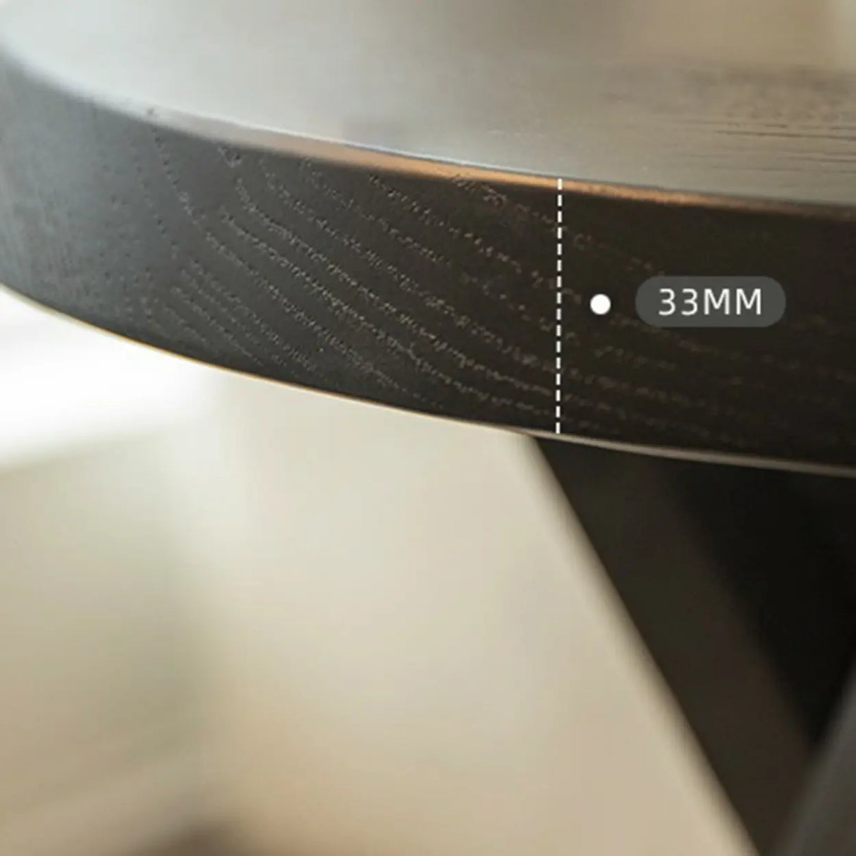 Scandinavian Small Wood Tripod Cross Legs Side Table Image - 11