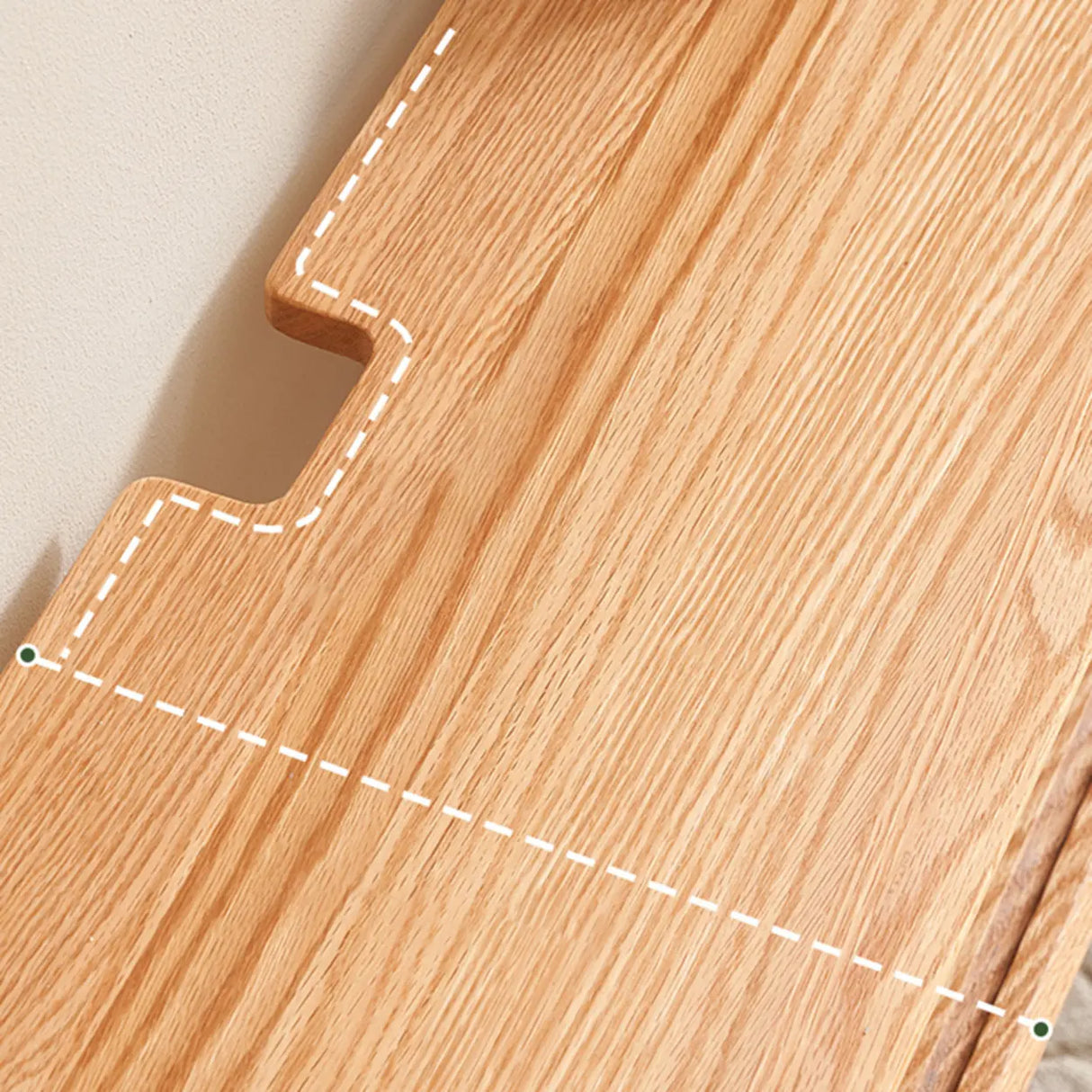 Scandinavian Wall-Mounted Wood TV Stand with Cabinet Image - 10