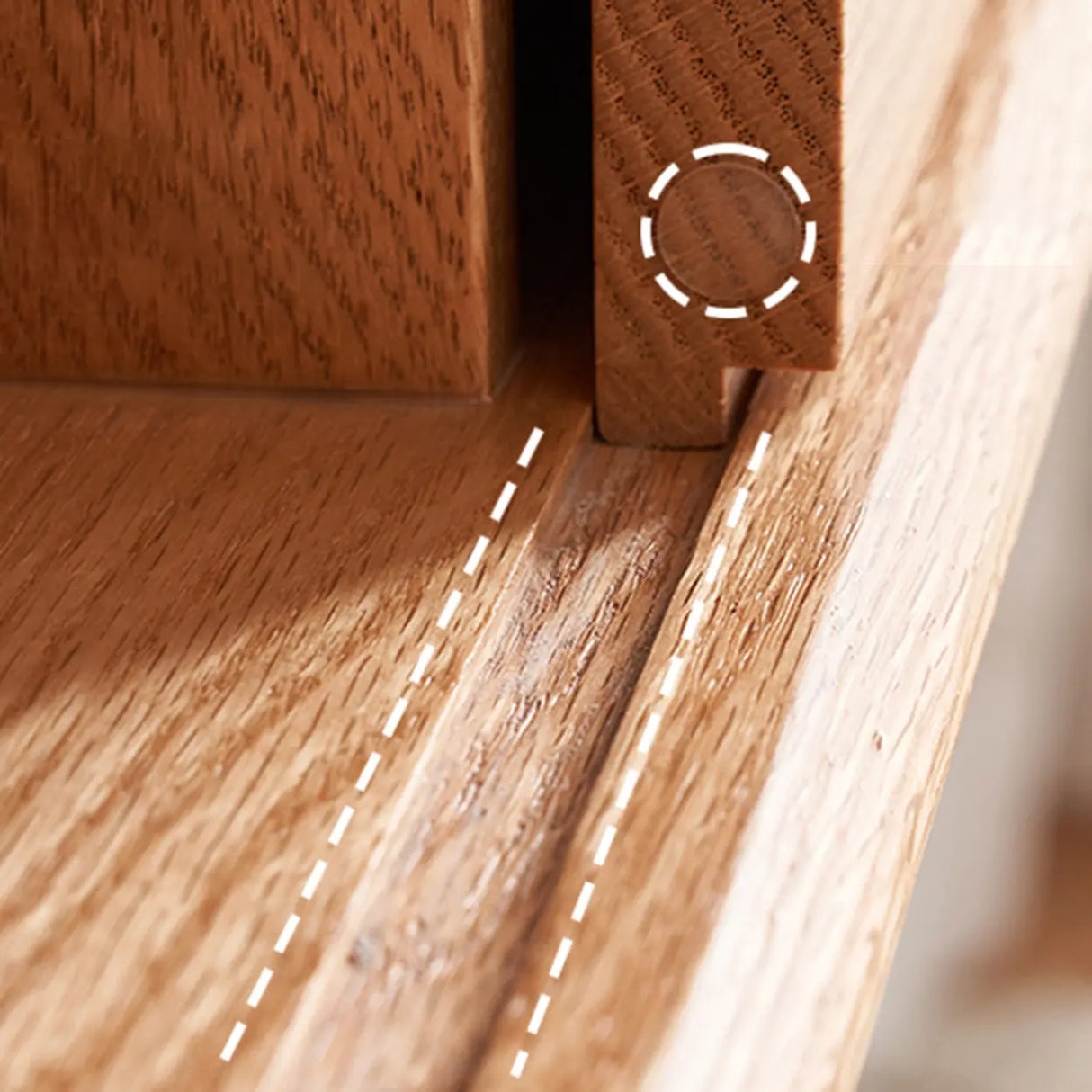 Scandinavian Wall-Mounted Wood TV Stand with Cabinet Image - 12