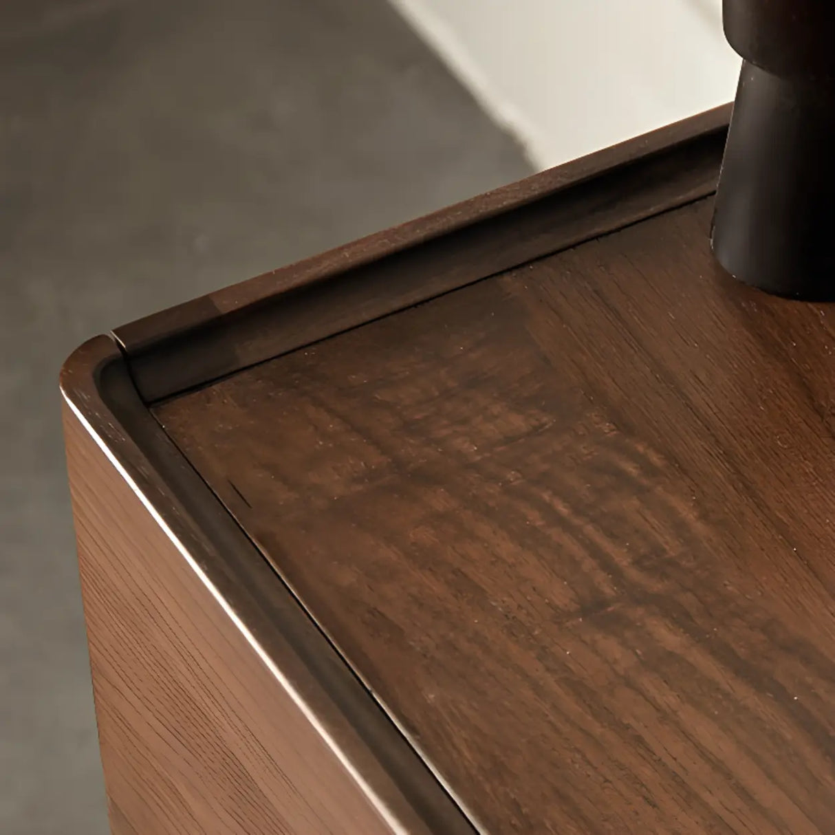 Scandinavian Walnut Sideboard with Drawers TV Stand Image - 4