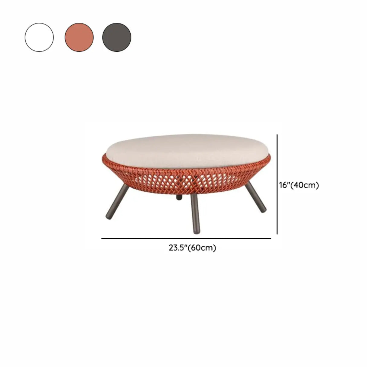 Scandinavian Wicker Gray Patio Sofa Set with Cushions Image - 21