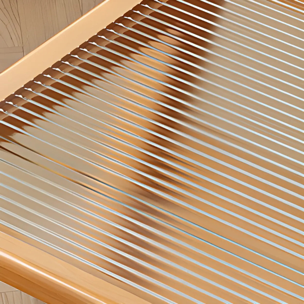 Scandinavian Wood and Glass Side Table with Storage Shelf Image - 7