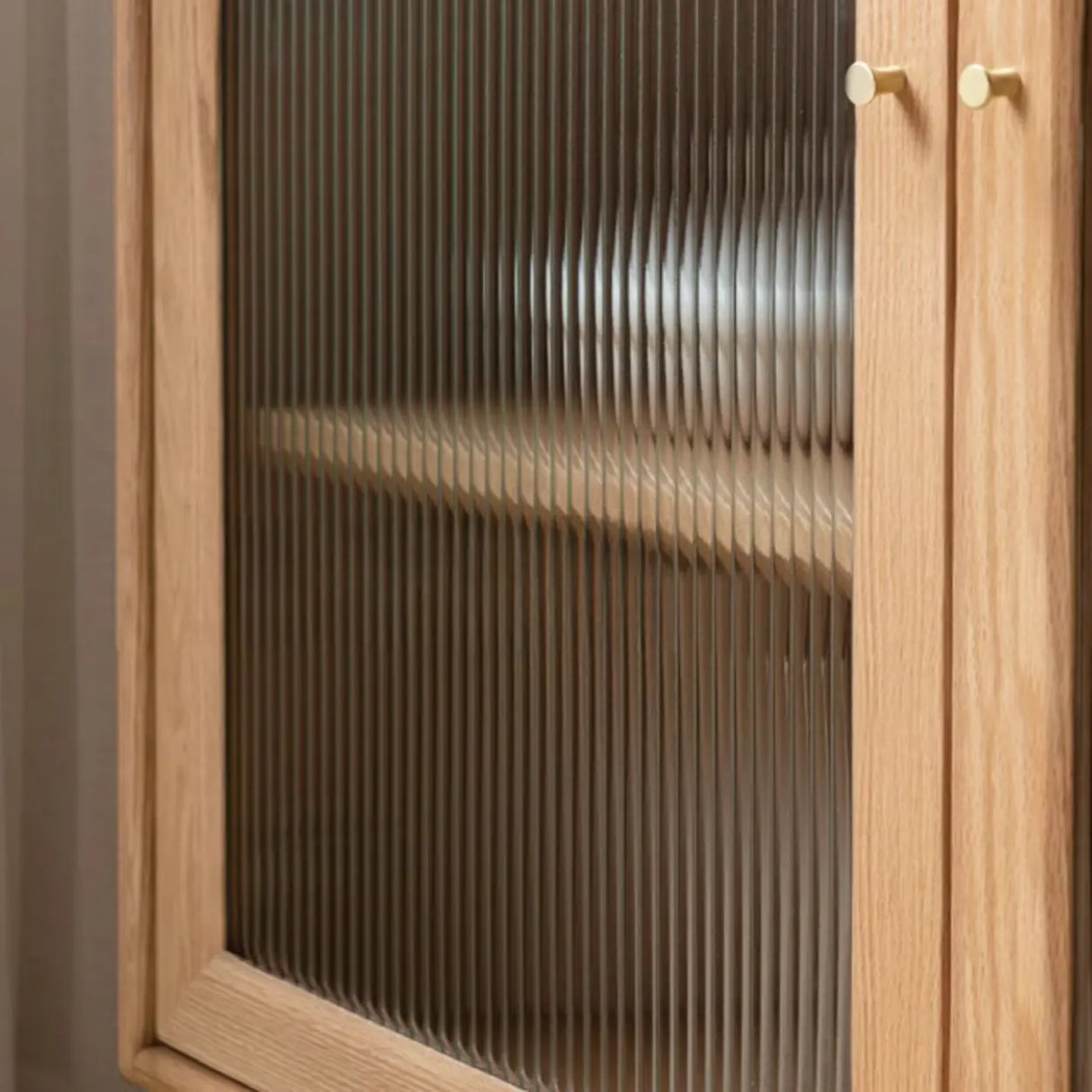 Scandinavian Wood Natural Cabinets Buffet with Storage Image - 11