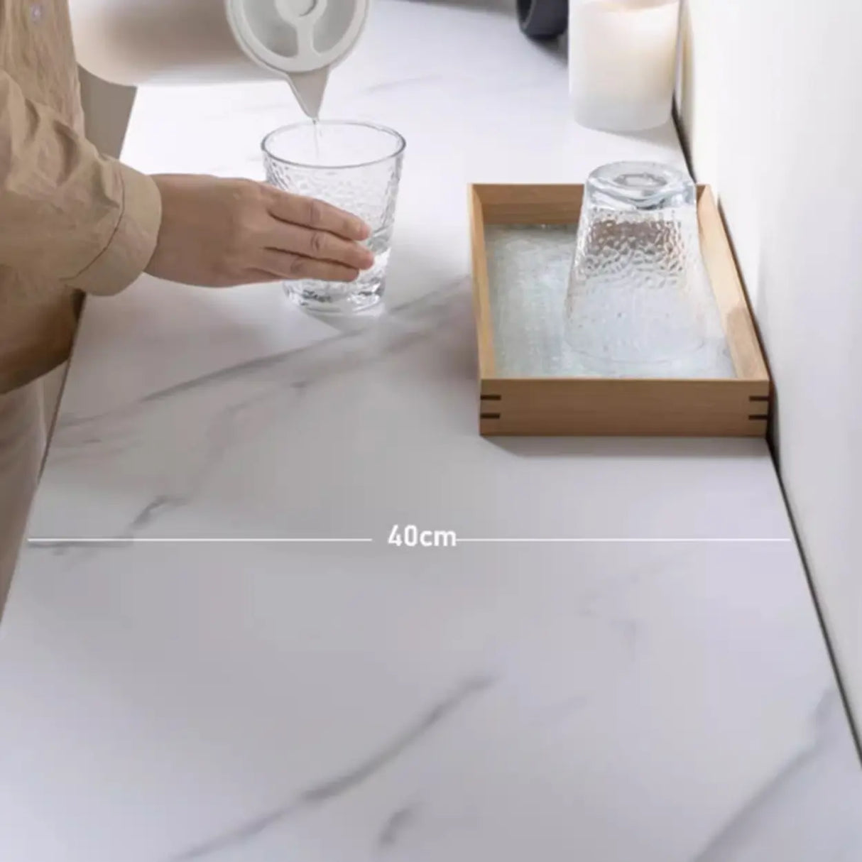 Scandinavian Wood Natural Cabinets Buffet with Storage Image - 8