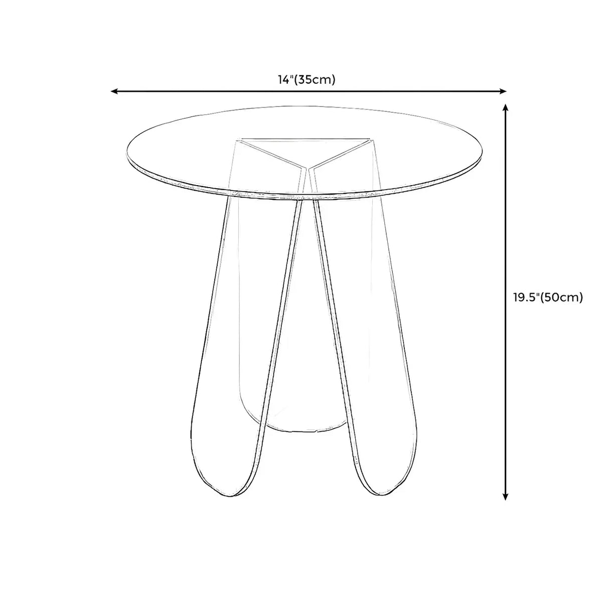 Scratch Resistant Acrylic Gloss Finish Coffee Table