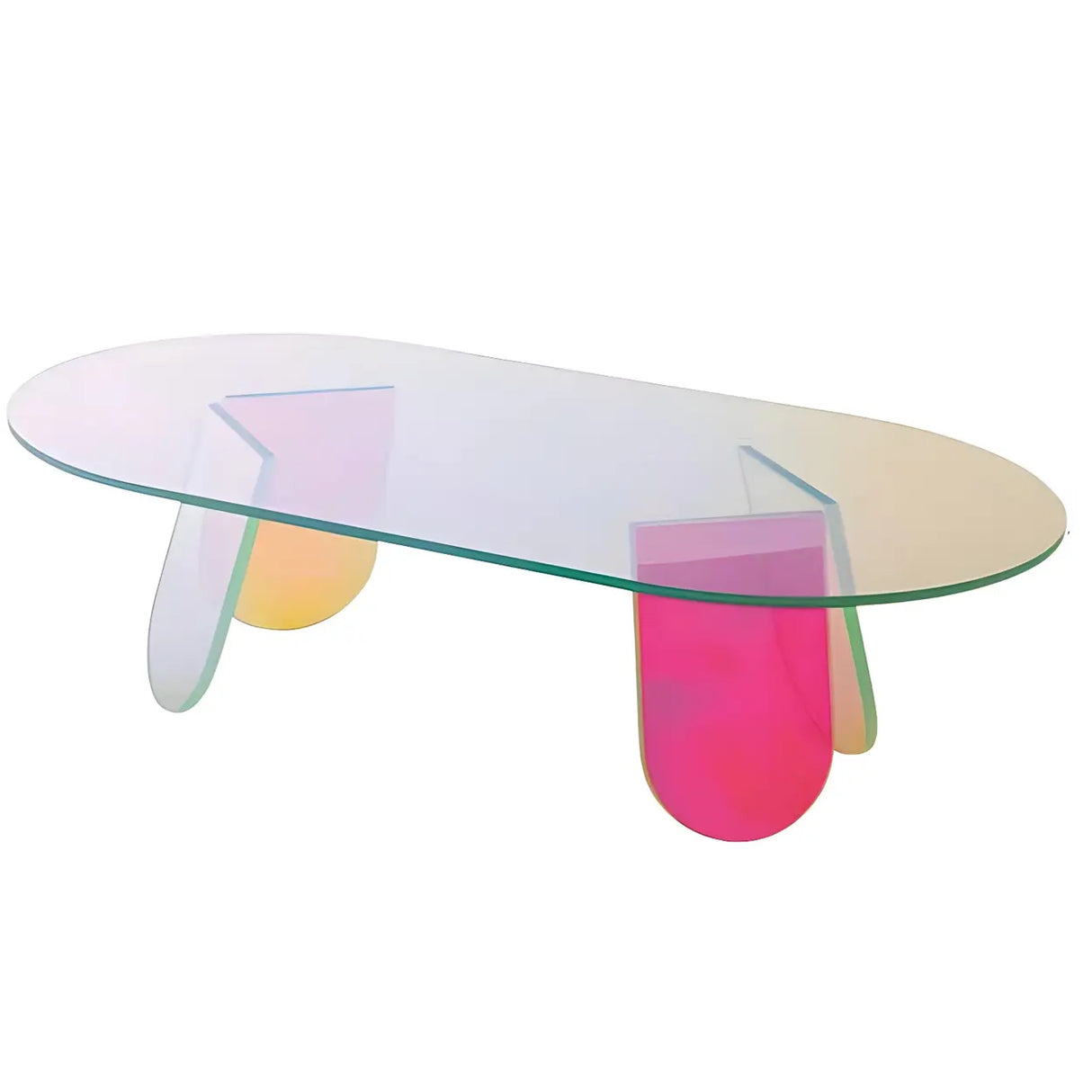 Scratch Resistant Acrylic Gloss Finish Coffee Table Image - 5