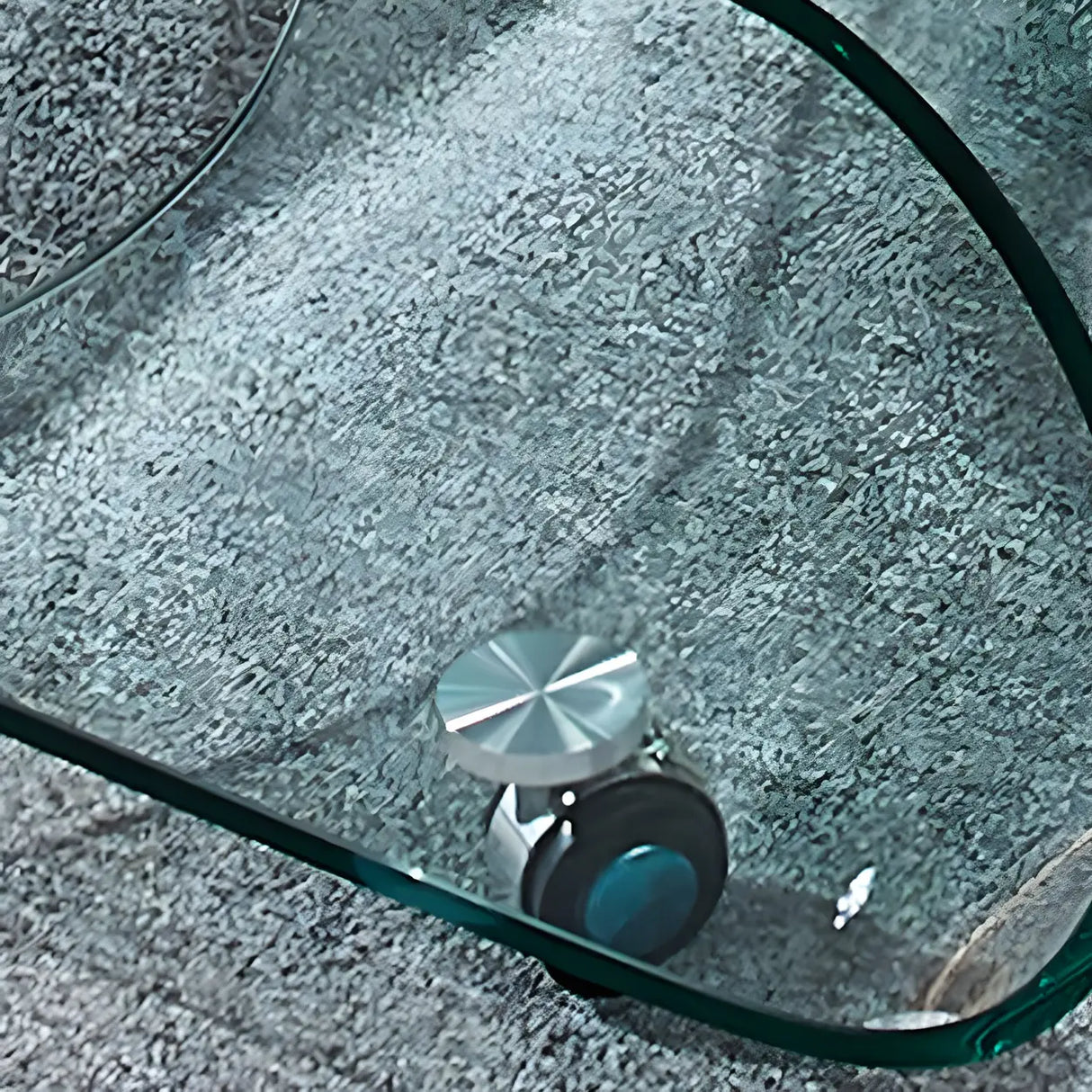 Scratch Resistant Glass Rectangular Shelf Coffee Table Image - 9