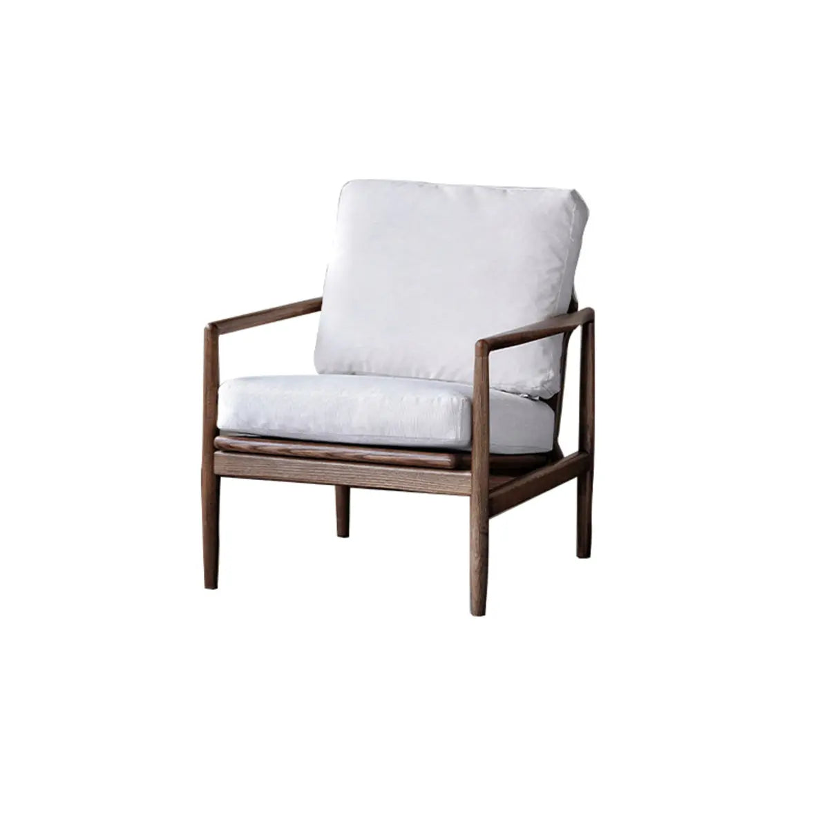 Scratch Resistant Leather Cushion Back Arm Chair Image - 19