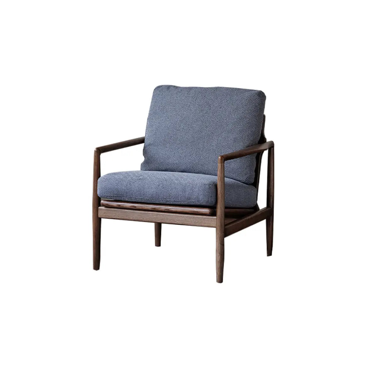 Scratch Resistant Leather Cushion Back Arm Chair Image - 24