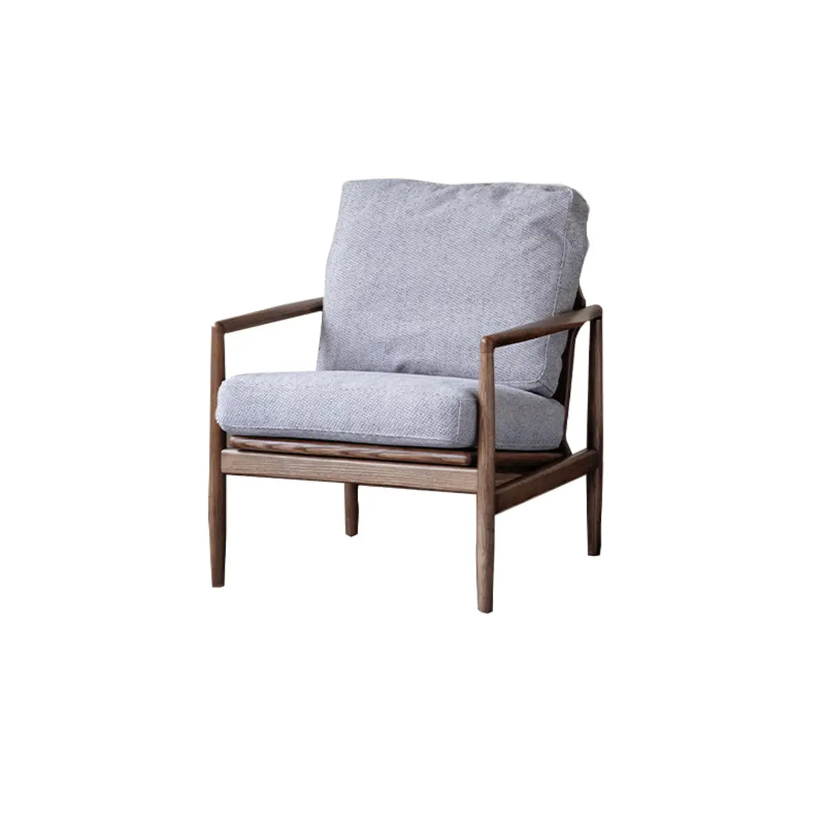 Scratch Resistant Leather Cushion Back Arm Chair Image - 33