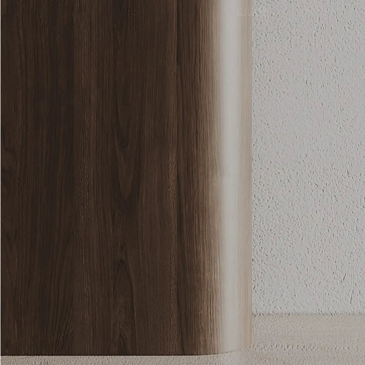 Scratch Resistant Rectangular Brown Wood Console Table Image - 9