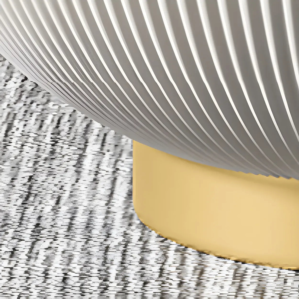 Scratch Resistant Round Stone Bunching Coffee Tables Image - 10