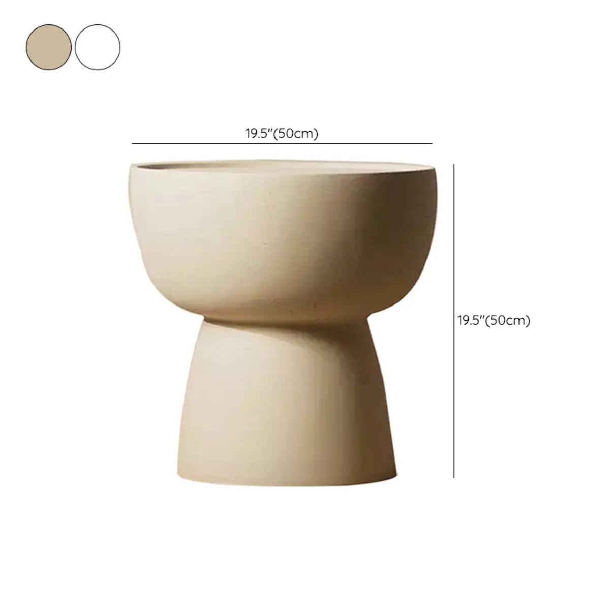 Scratch Resistant Round Stone Outdoor Coffee Table