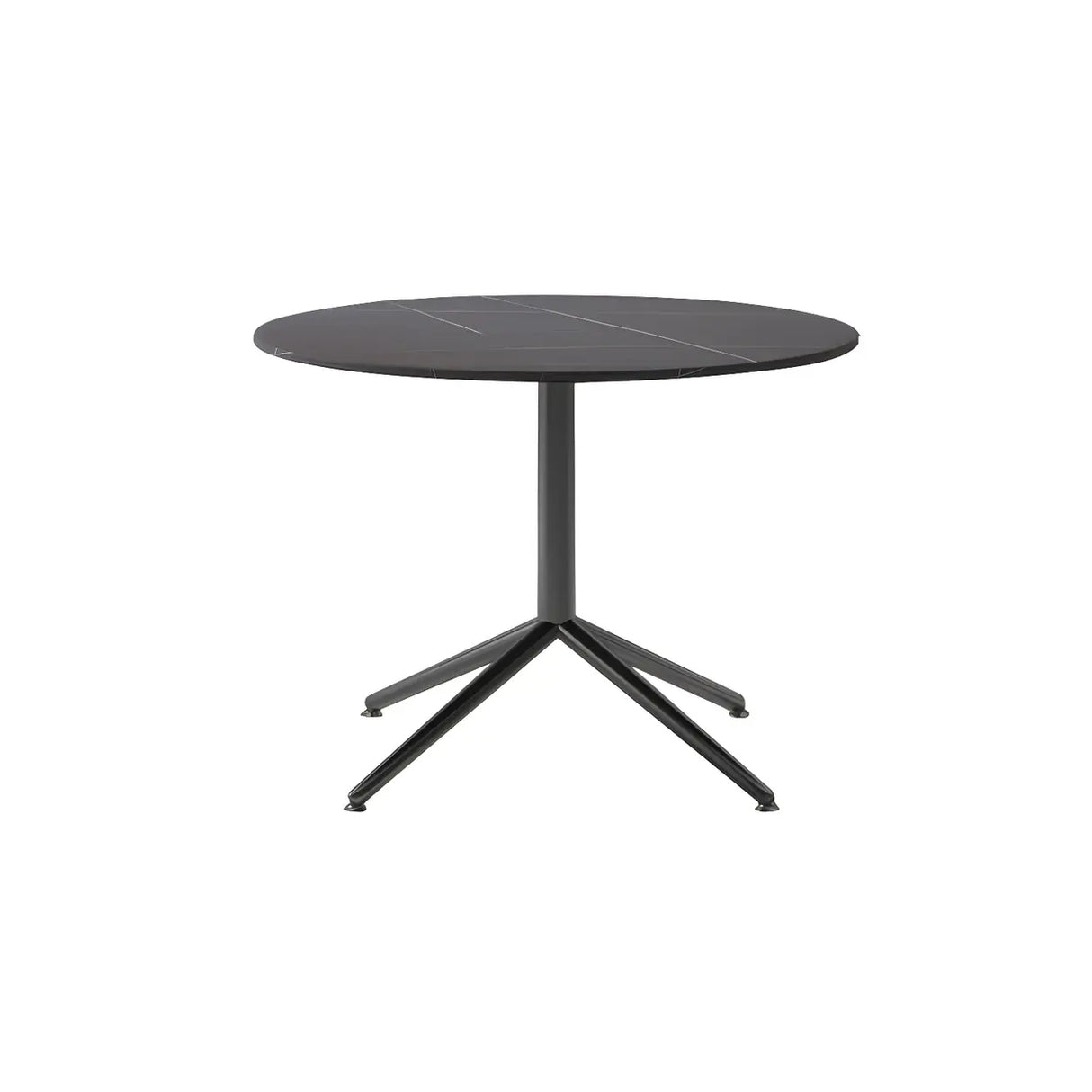 Scratch Resistant Stone Top Trestle Base Coffee Table Image - 10