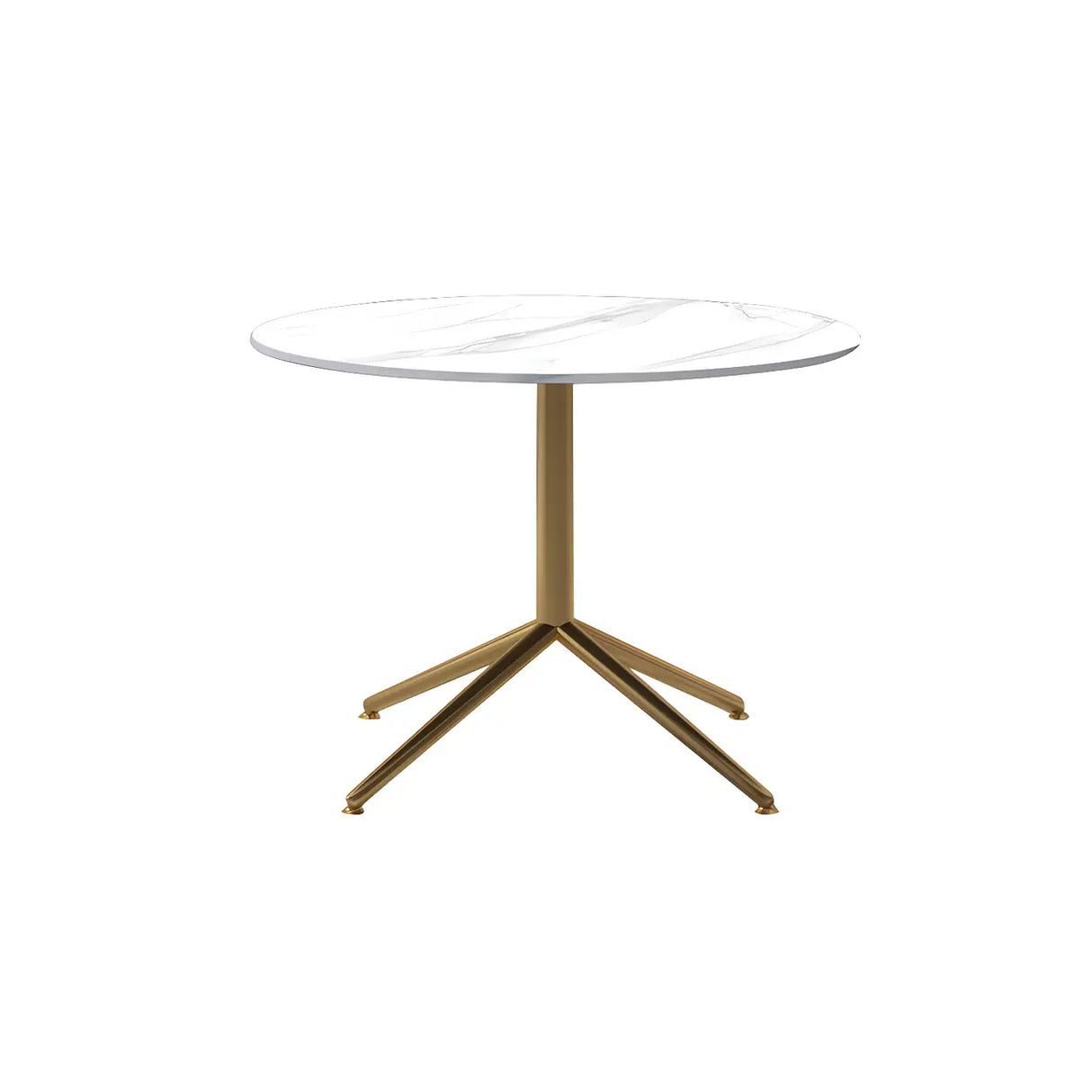 Scratch Resistant Stone Top Trestle Base Coffee Table Image - 11