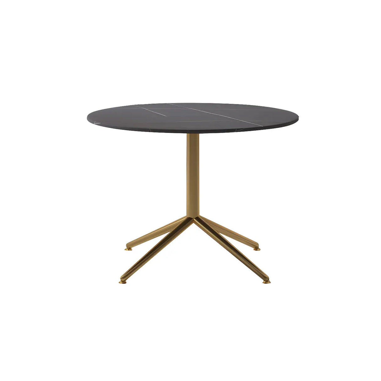 Scratch Resistant Stone Top Trestle Base Coffee Table Image - 2