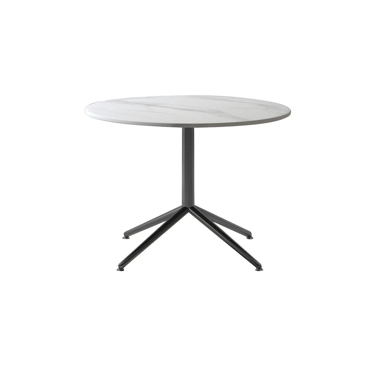 Scratch Resistant Stone Top Trestle Base Coffee Table Image - 7