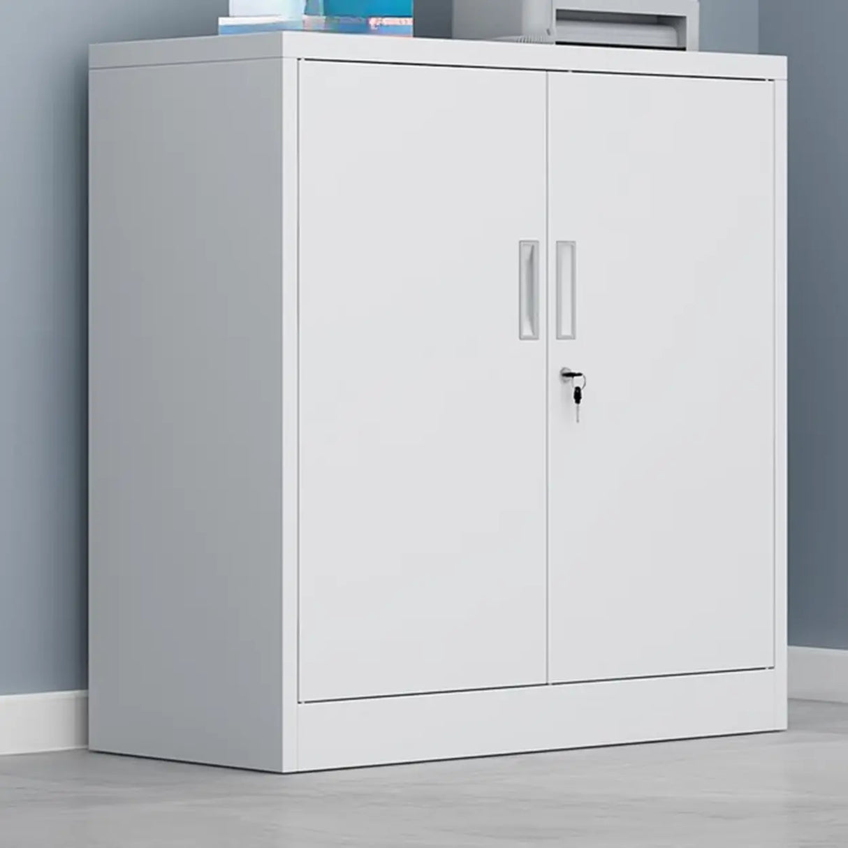 Secure Alloy Vertical Metal Filing Cabinet with Shelves Image - 27