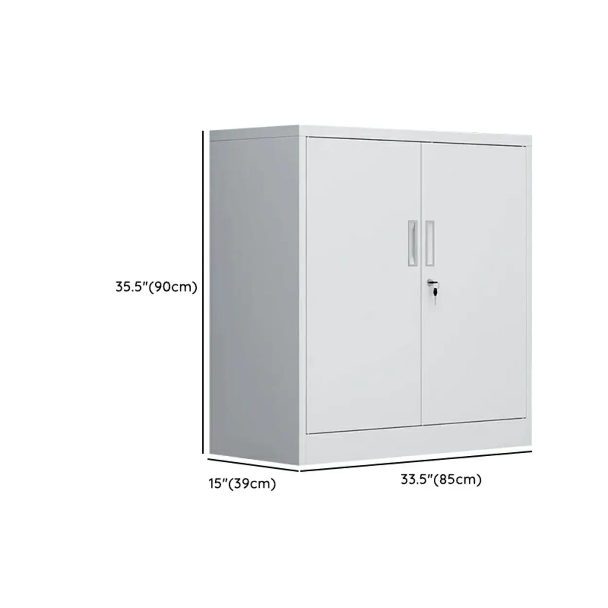 Secure Alloy Vertical Metal Filing Cabinet with Shelves Image - 35