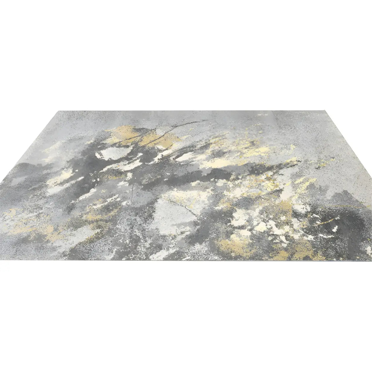 Shabby Chic Rectangular Polyester Gray Area Rug Image - 6