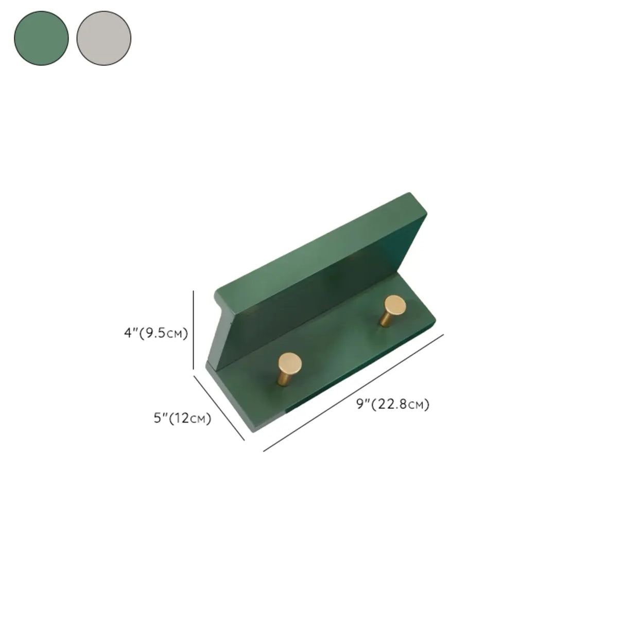 Shelf Bamboo Wood White Floating Mount Storage Coat Rack Image - 14