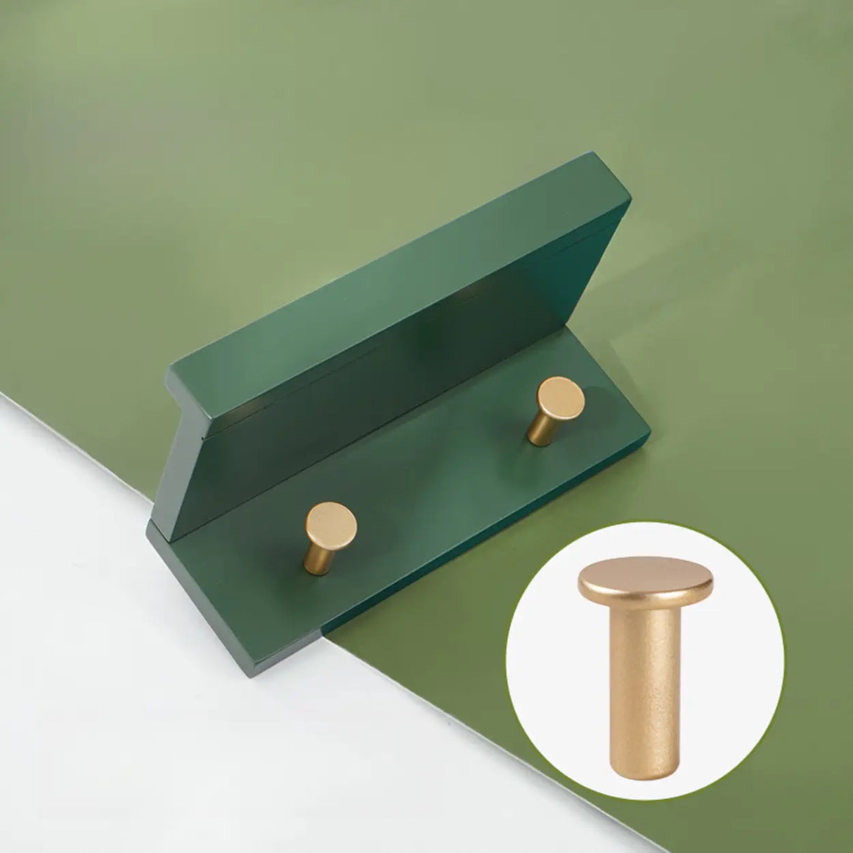 Shelf Bamboo Wood White Floating Mount Storage Coat Rack Image - 4